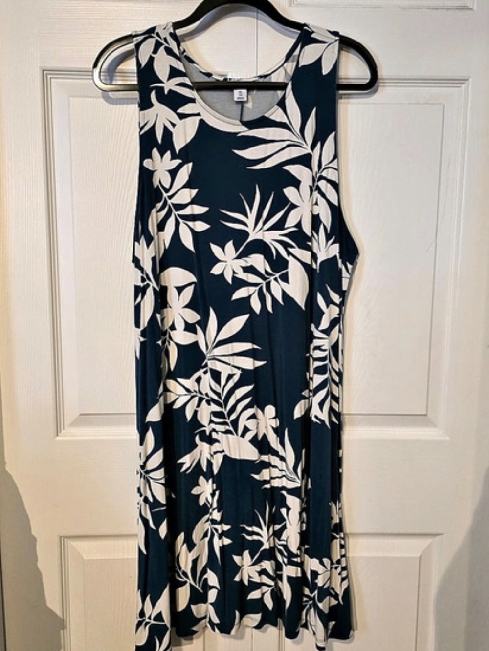 OLDNAVY Floral Midi Dress Teal & White Size XXL